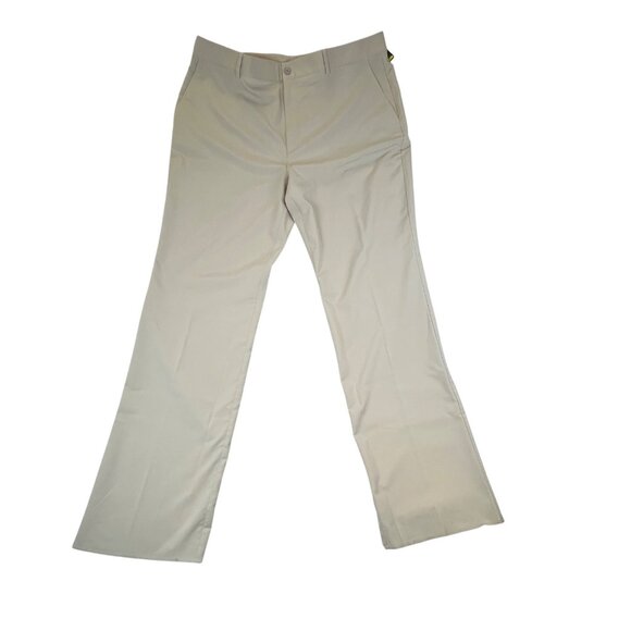 Under Armour Mens Beige Flat Front Golf Pants Lightweight Size 44 - New - Picture 1 of 11
